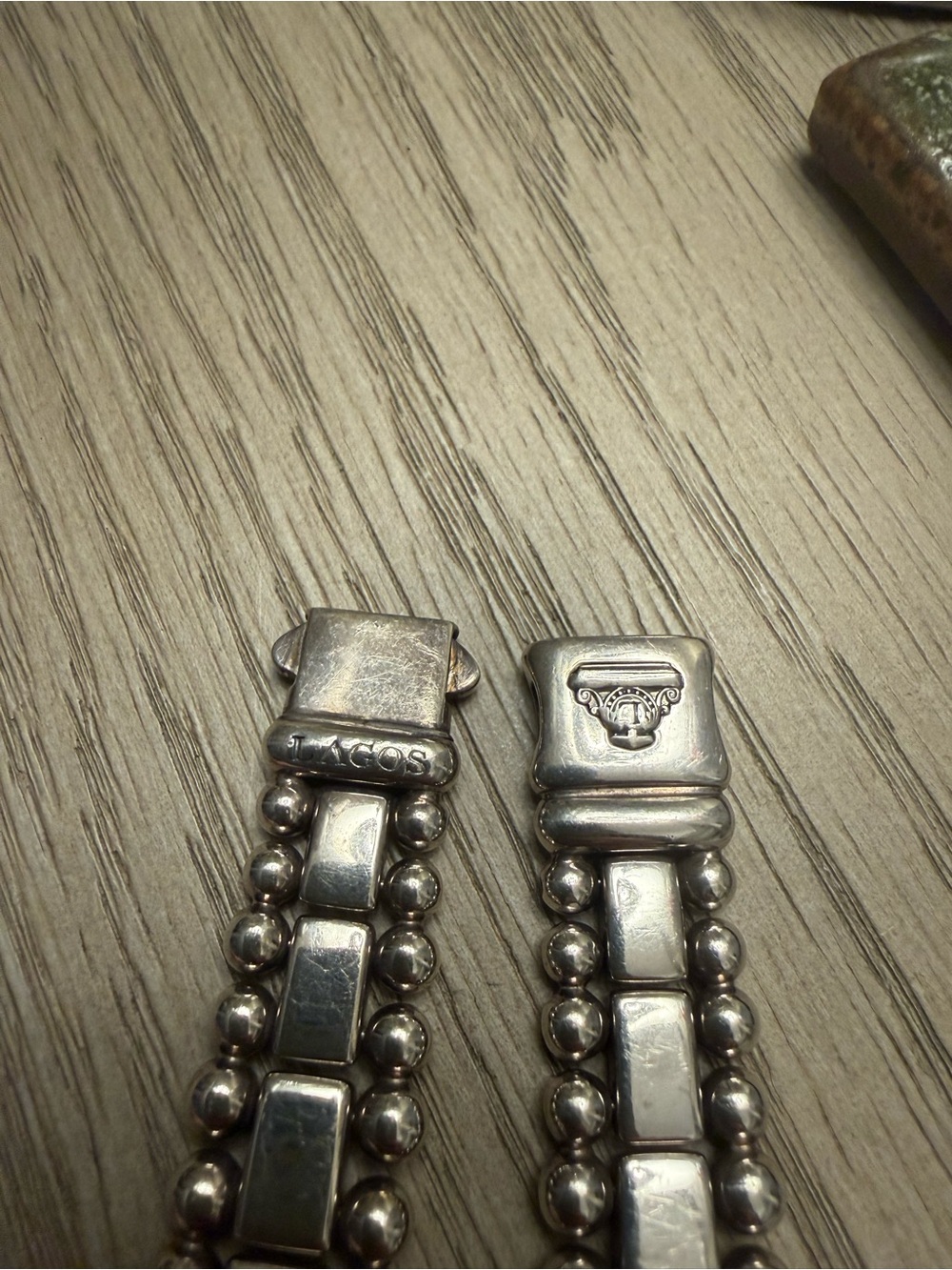 LAGOS Sterling Silver Beaded Link Apple Watch Band - Picture 4 of 5